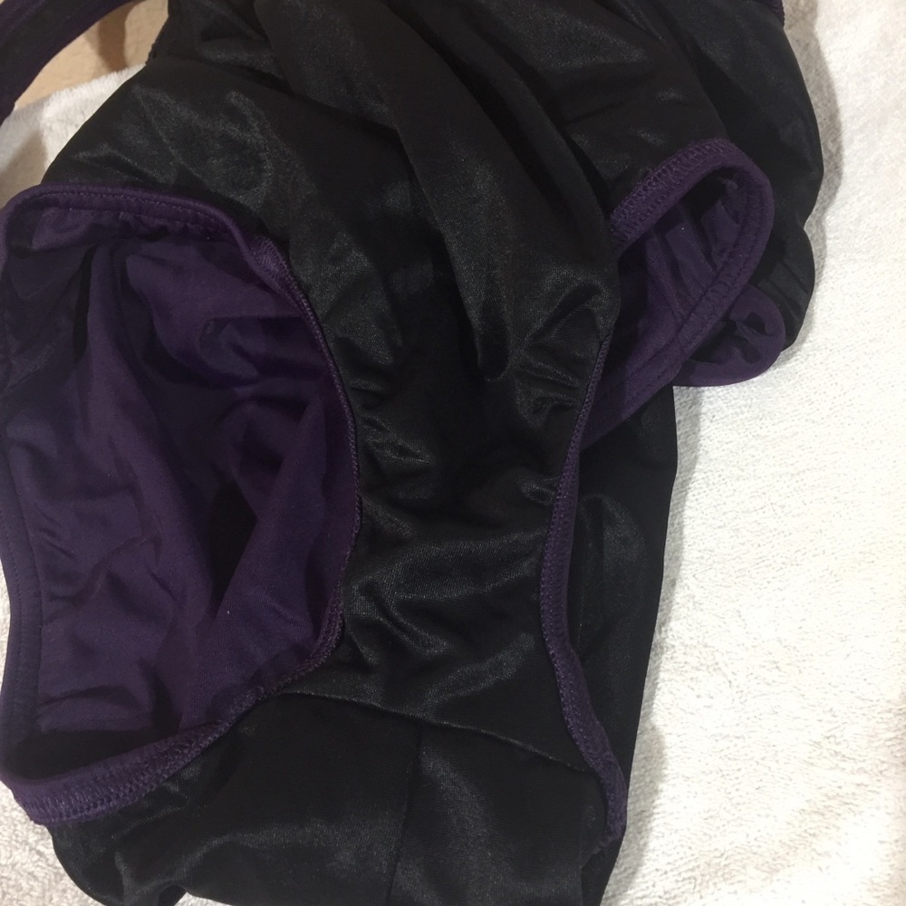 Lands End modest One Piece Swimsuit Purple Plum 6 - Picture 7 of 8
